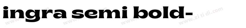 ingra semi bold字体转换
